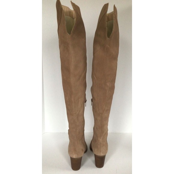 SOLE SOCIETY Catalina Night Taupe Suede Thigh High Boots (Size 5.5 M) - Picture 10 of 12